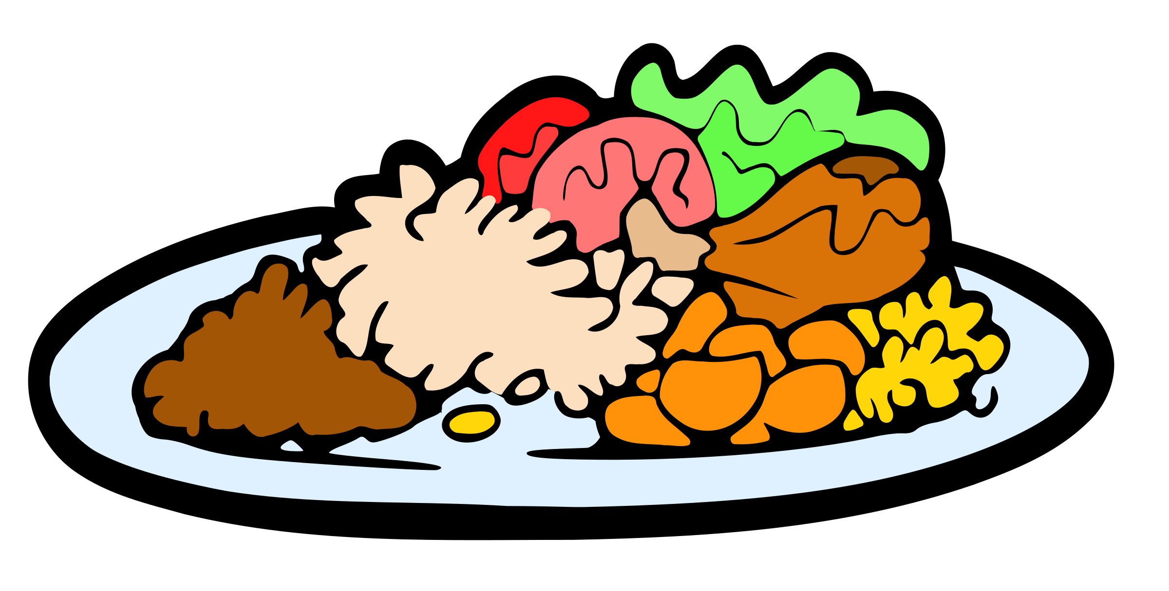 plate of food dinner clipart plate of food dinner clipart